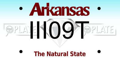 III09T Arkansas License Plate