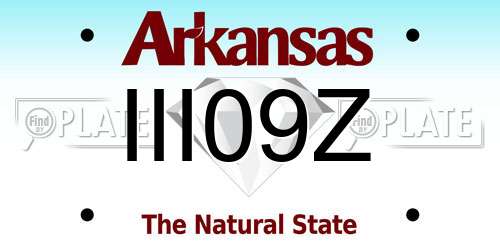 III09Z Arkansas License Plate