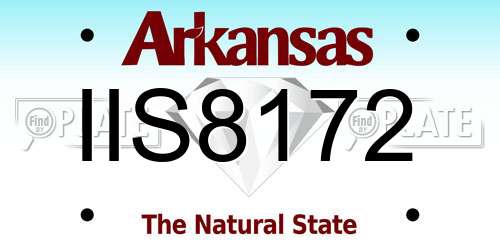 IIS8172 Arkansas License Plate