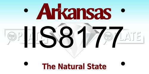 IIS8177 Arkansas License Plate