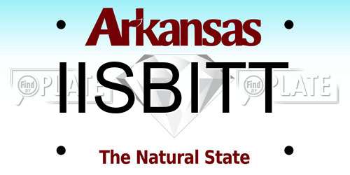 IISBITT Arkansas License Plate
