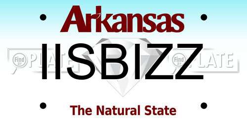 IISBIZZ Arkansas License Plate