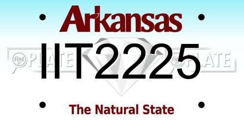 IIT2225 Arkansas License Plate