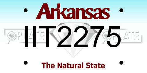 IIT2275 Arkansas License Plate