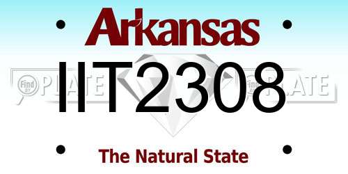 IIT2308 Arkansas License Plate