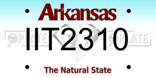 IIT2310 Arkansas License Plate