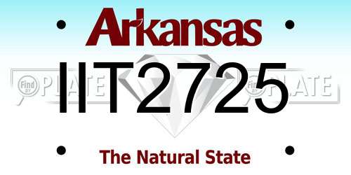 IIT2725 Arkansas License Plate