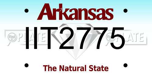 IIT2775 Arkansas License Plate