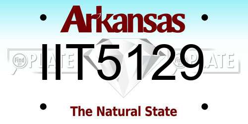 IIT5129 Arkansas License Plate