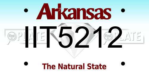 IIT5212 Arkansas License Plate