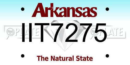 IIT7275 Arkansas License Plate
