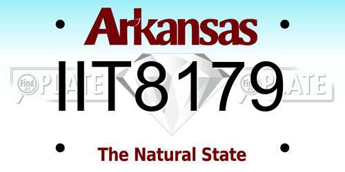 IIT8179 Arkansas License Plate