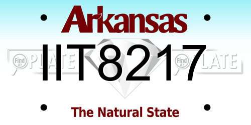 IIT8217 Arkansas License Plate