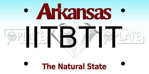 IITBTIT Arkansas License Plate