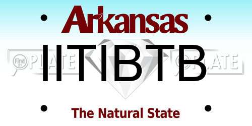 IITIBTB Arkansas License Plate