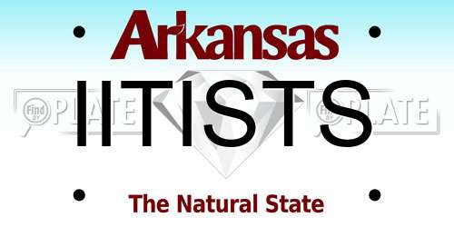 IITISTS Arkansas License Plate