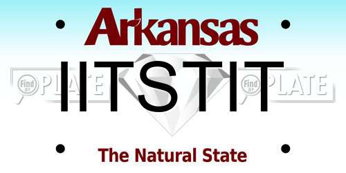 IITSTIT Arkansas License Plate