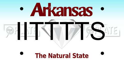 IITTTTS Arkansas License Plate