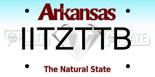 IITZTTB Arkansas License Plate