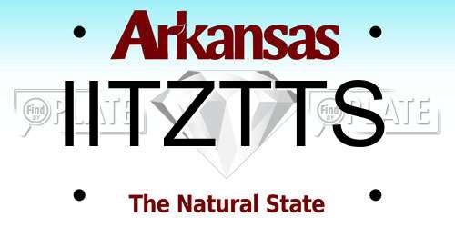 IITZTTS Arkansas License Plate