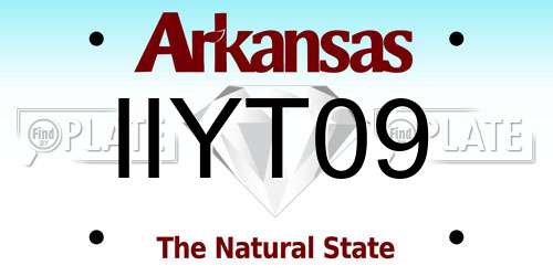 IIYT09 Arkansas License Plate