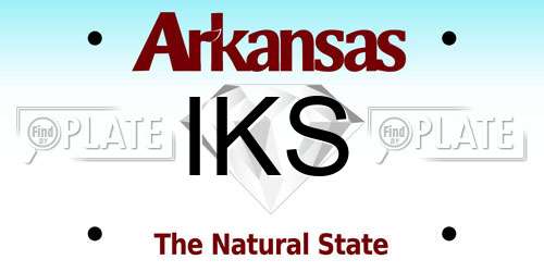 IKS Arkansas License Plate