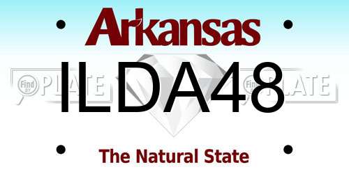 ILDA48 Arkansas License Plate