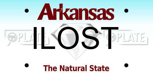 ILOST Arkansas License Plate