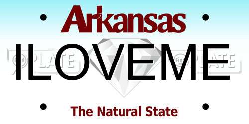 ILOVEME Arkansas License Plate