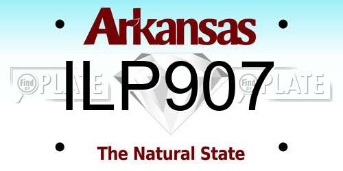 ILP907 Arkansas License Plate