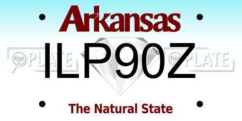 ILP90Z Arkansas License Plate