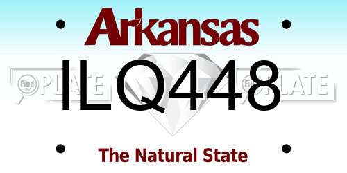 ILQ448 Arkansas License Plate