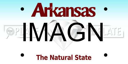 IMAGN Arkansas License Plate