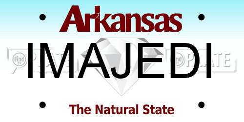 IMAJEDI Arkansas License Plate