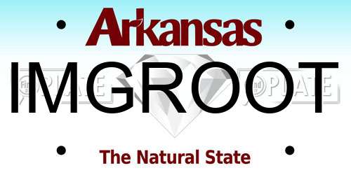 IMGROOT Arkansas License Plate