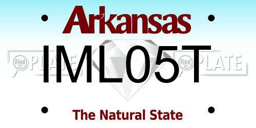 IML05T Arkansas License Plate