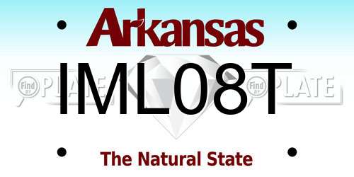 IML08T Arkansas License Plate