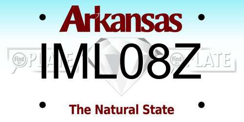 IML08Z Arkansas License Plate
