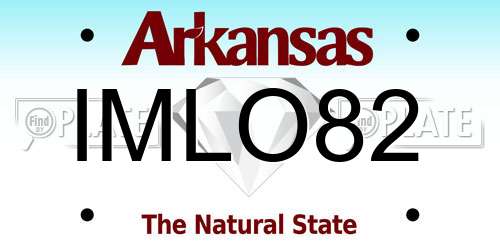 IMLO82 Arkansas License Plate