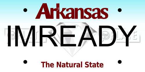 IMREADY Arkansas License Plate