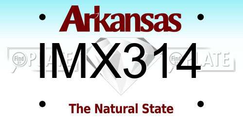 IMX314 Arkansas License Plate