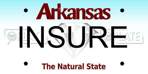 INSURE Arkansas License Plate