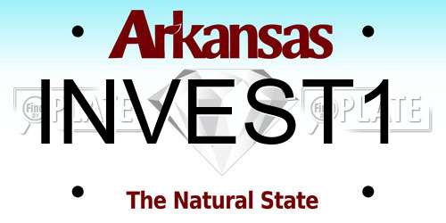 INVEST1 Arkansas License Plate