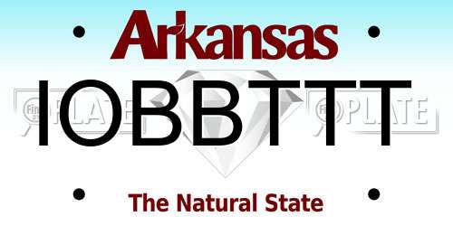 IOBBTTT Arkansas License Plate