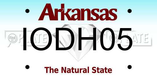 IODH05 Arkansas License Plate