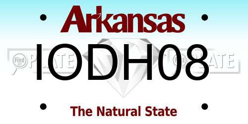 IODH08 Arkansas License Plate