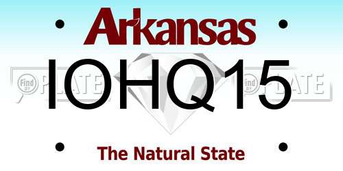 IOHQ15 Arkansas License Plate