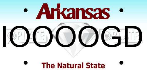 IOOOOGD Arkansas License Plate