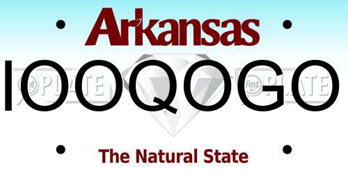 IOOQOGO Arkansas License Plate