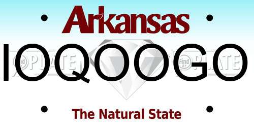 IOQOOGO Arkansas License Plate